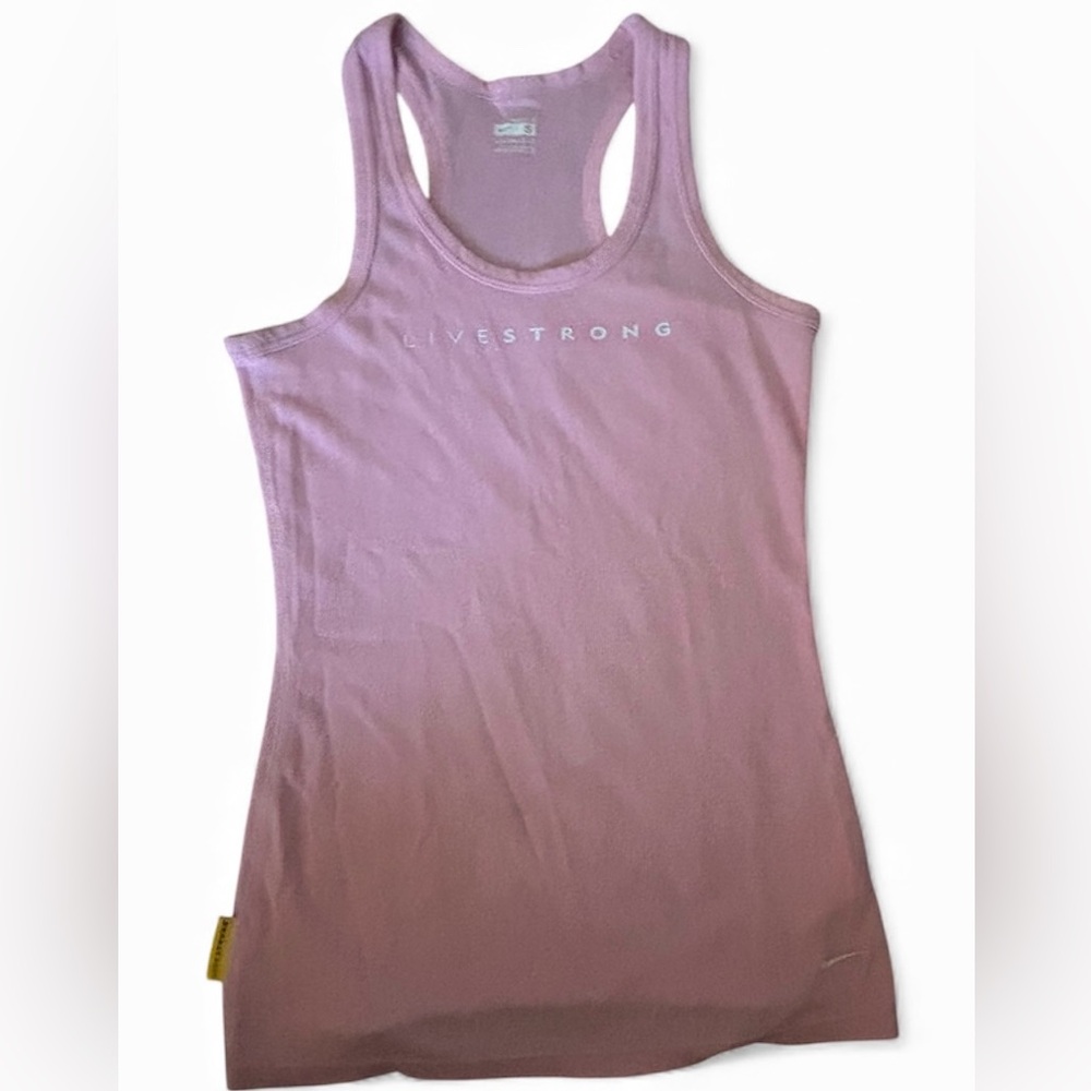 🌻👚NIKE Pink Tank Top RazorBack LIVESTRONG Small size